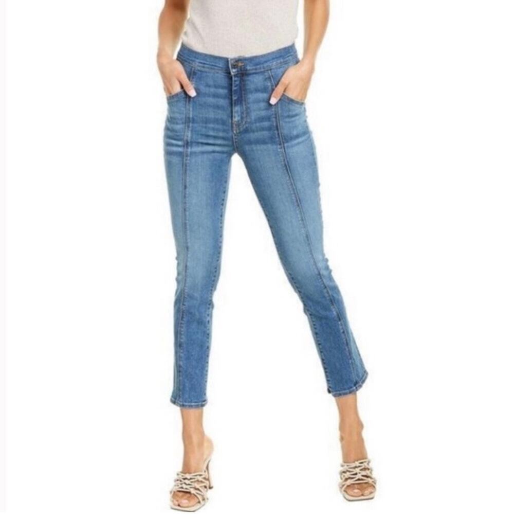 Veronica Beard Carly Kick Flare High Rise Jeans Putnam